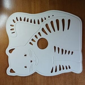 Vintage Ekco Cat Shaped Sink Liner Kitchen Mat Retro Kitchen Decor 90's Vibe